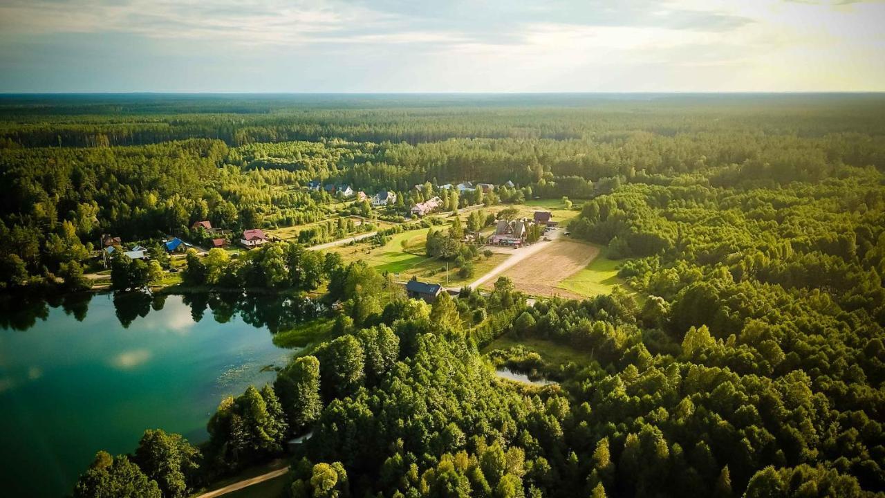 "Rowerowa Przystan" Turystyka Wiejska Nad Jeziorem Serwy W Sercu Puszczy Sucha Rzeczka Exterior photo